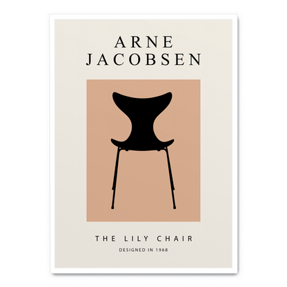 The Lily Chair | Botanical Art | Vintage Style | High-Quality Print | Elegant Floral Poster for Home & Garden Decor
