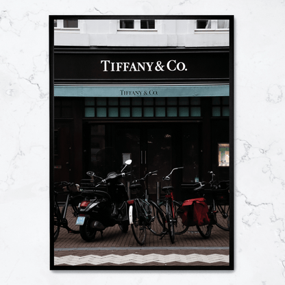 Tiffany & Bicycles Poster | Artistic Home Decor | Visual Artwork for Walls