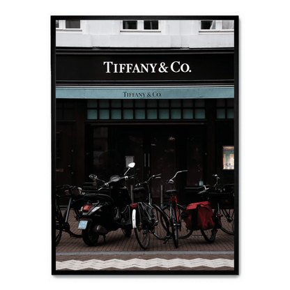 Tiffany & Bicycles Poster | Artistic Home Decor | Visual Artwork for Walls