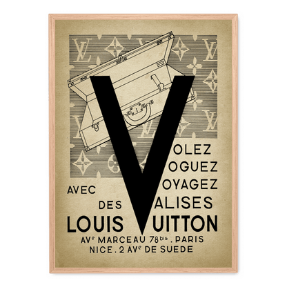 Louis Vuitton | Vintage Poster | Home Decor | Wall Art | Luxury Fashion Print | Artwork | Visual Decor | Timeless Elegance | Collectible Wall Poster