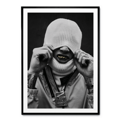 Central Cee Art Poster | Teeth Design | Music Fan Art | Home Wall Decor | Artistic Print