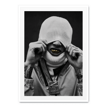 Central Cee Art Poster | Teeth Design | Music Fan Art | Home Wall Decor | Artistic Print