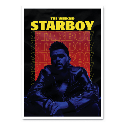 The Weeknd Starboy Poster | Music Art | Wall Decor | Home & Garden | Artwork