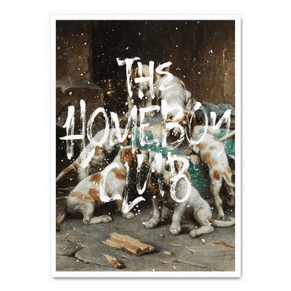 The Homeboy Club | Modern Wall Art | Poster | Rustic Design | Home & Garden Decor | Visual Artwork | Unframed Print