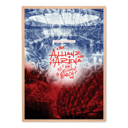 Allianz Arena Poster | Stunning Wall Decor | High-Quality Artwork | Perfect for Home & Office | Football Stadium Design