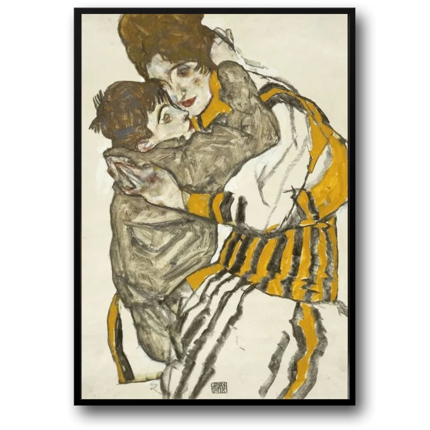 Egon Schiele | A Mother's Love | Art Nouveau Print
