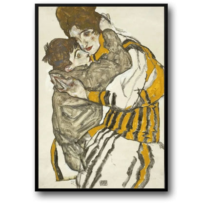 Egon Schiele | A Mother's Love | Art Nouveau Print