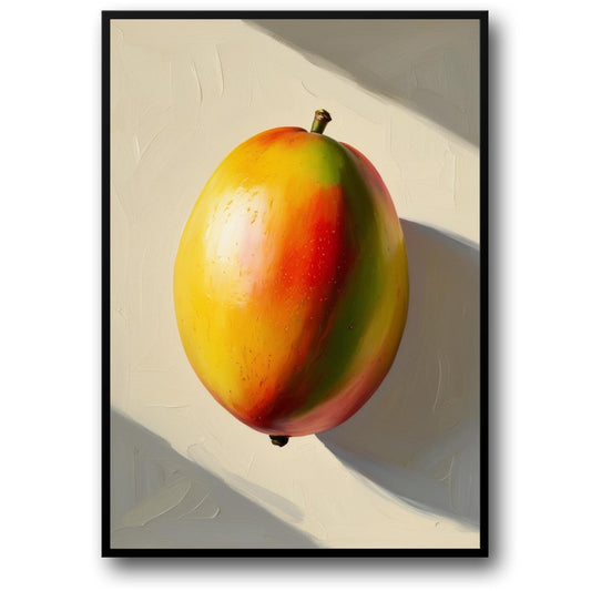 Mango Art Print | Vibrant Colors | Kitchen Wall Decor | Nature-inspired | Fruit Illustration | Premium Quality Poster | Home & Garden Decor