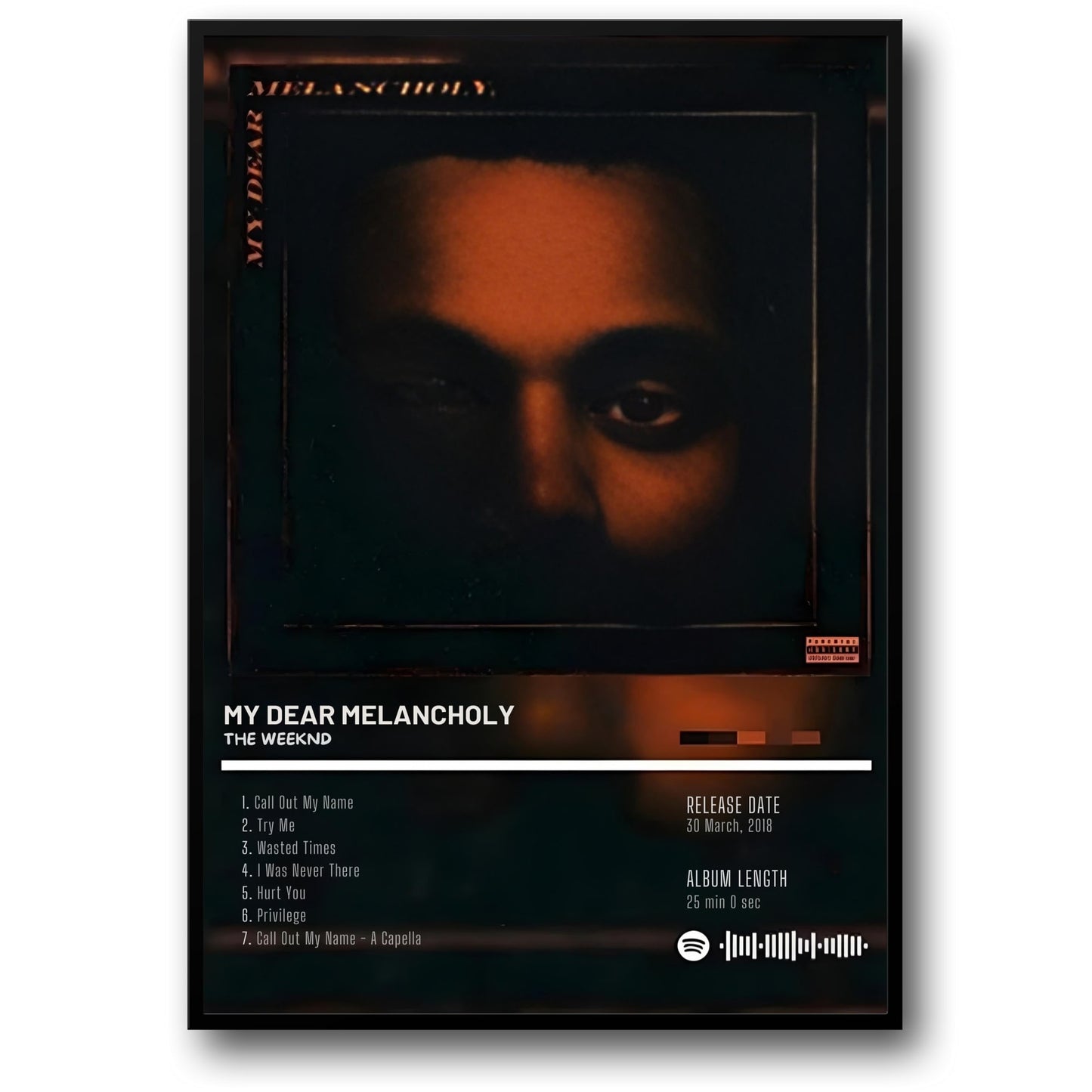 The Weeknd | My Dear Melancholy | Iconic Rap Album Art