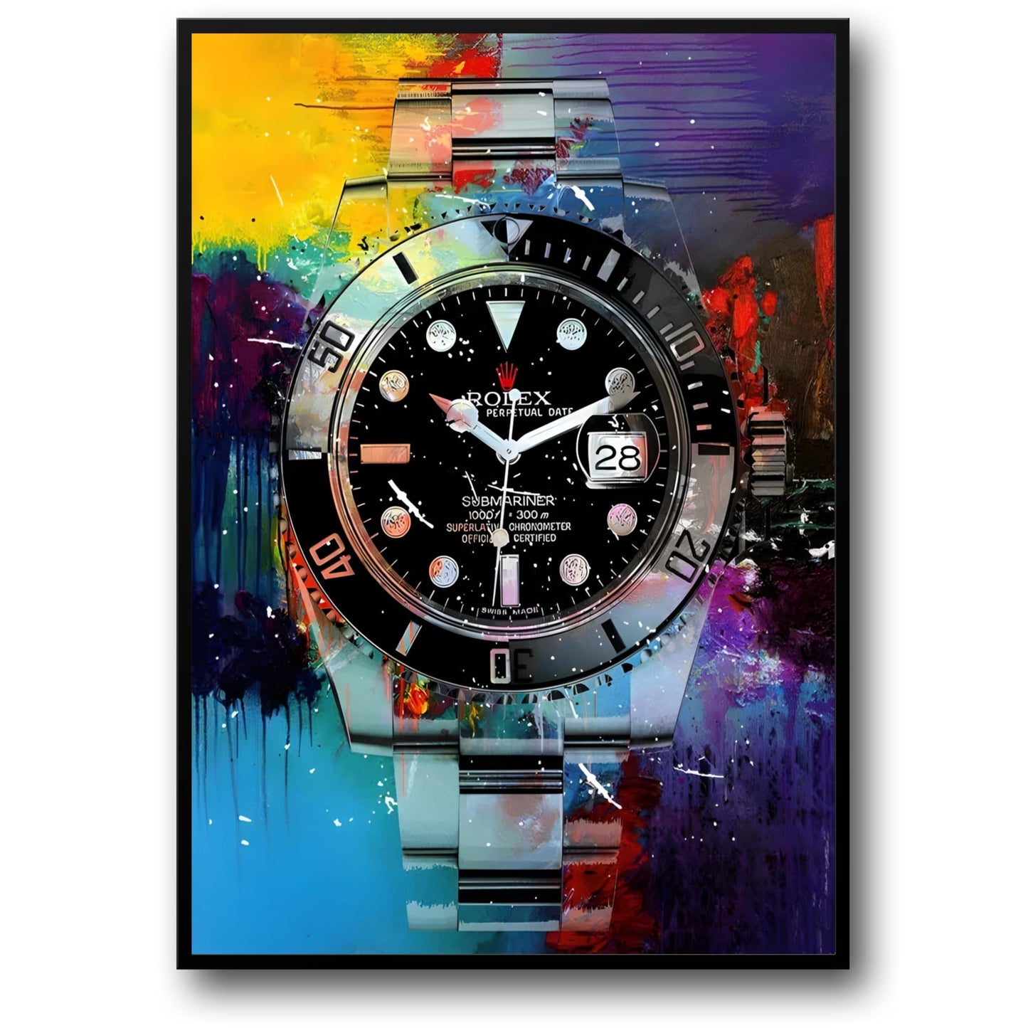 Rolex Submariner | Black Graffiti Art