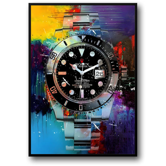 Rolex Submariner | Black Graffiti Art