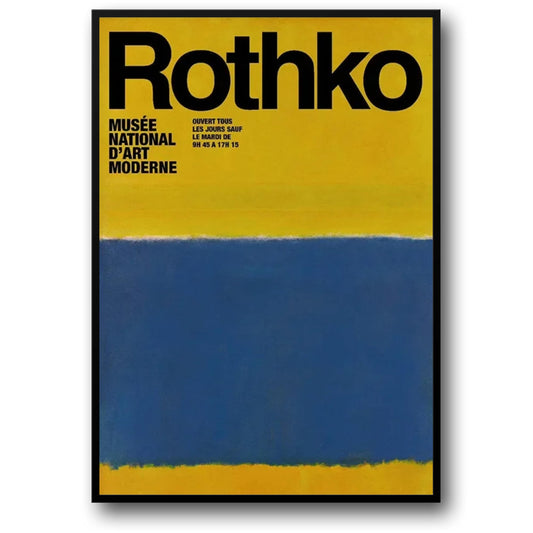 Mark Rothko | Blue on Yellow Abstract