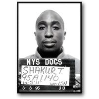 TUPAC SHAKUR: ICONIC MUGSHOT