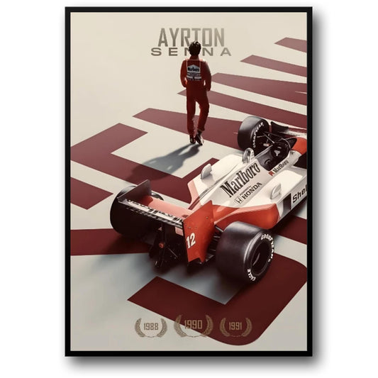 Ayrton Senna Racing Legend | Home Decor Artwork