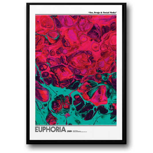 Euphoria TV Series Poster | Iconic Visual Artwork | 2019 Edition | Home & Garden Decor