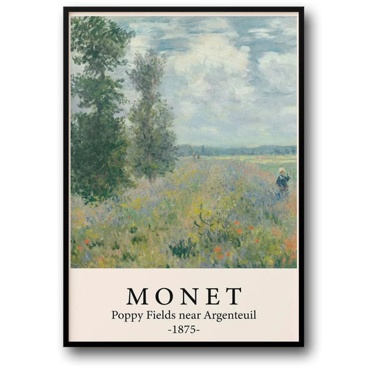 Claude Monet | Poppy Fields 1875 | Impressionist Art