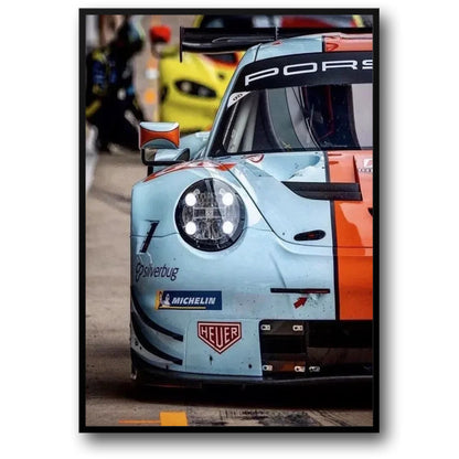 Porsche Racing | Blue Orange Livery | Retro 80s