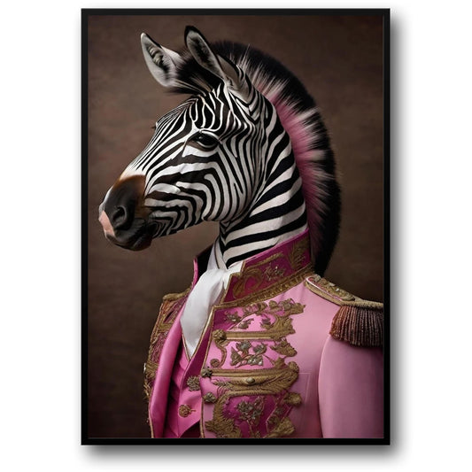 Royal Punk Zebra | Animal Art