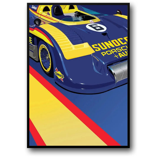 Porsche 917 Sunoco | Vintage Racing Poster | The Legendary Porsche 917 in Sunoco Livery | Endurance Racing Classics