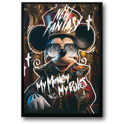 My Money My Rules Art | Motivational Poster | Home Wall Decor | Inspirational Quote | Modern Visual Artwork | Stylish Print | Office | Bedroom Wall Art