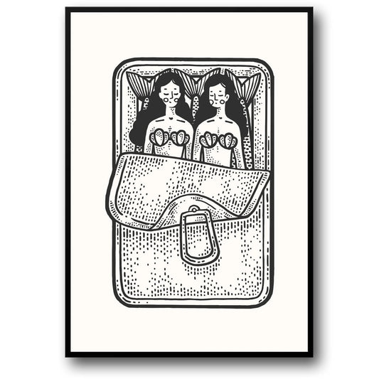 La Sardine Purse | Artistic Culinary Poster