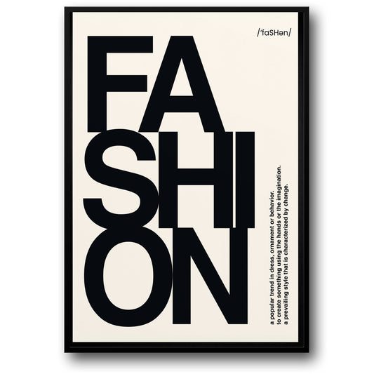 Modern Fashion Typography | Art Print Poster | Home Decor Wall Art | Stylish Interior Design | Inspirational Words
