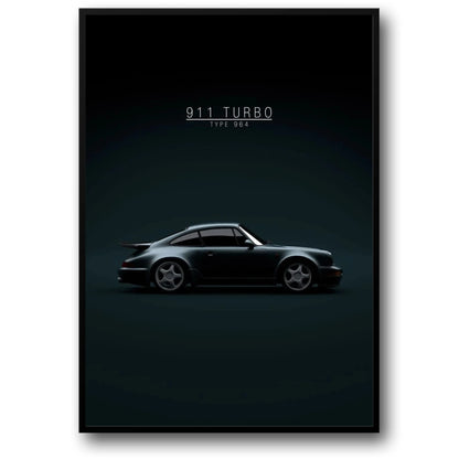 Porsche 911 Turbo | Iconic Car Art