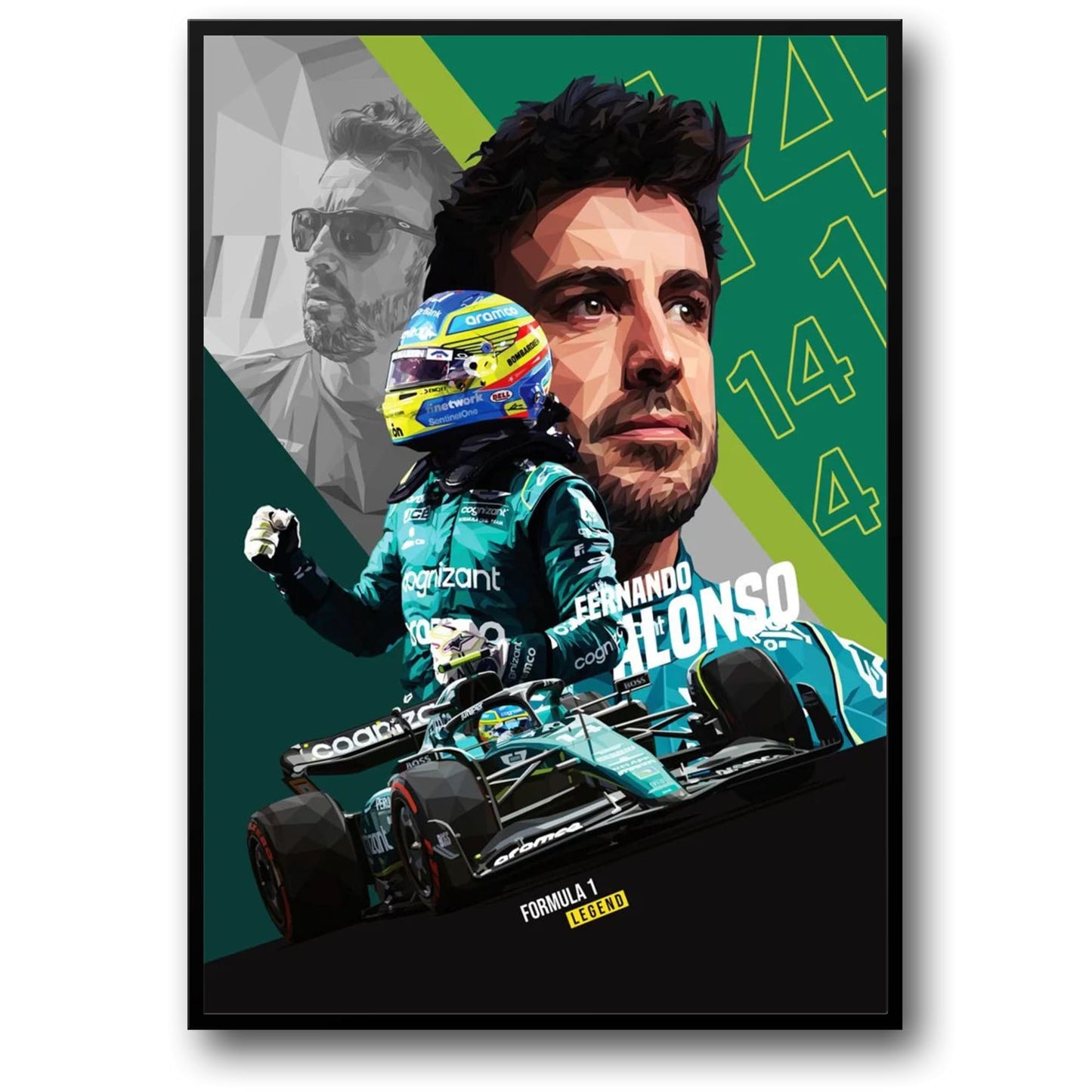 Fernando Alonso | Aston Martin Racing Helmet
