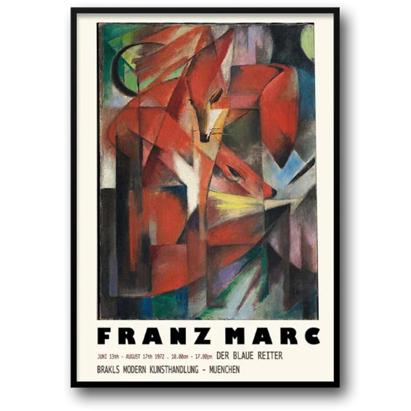 Franz Marc | The Foxes | Vibrant Wildlife Art