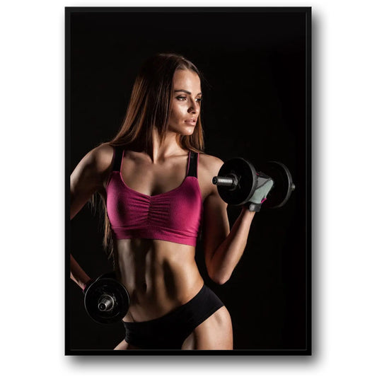 Bodybuilding | Weightlifting | Motivational Quote | Gym Fitness Poster | Empowered Fitness: Sculpting Strength with Grace