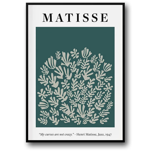 Henri Matisse | My Curves Are Not Crazy | Artistic Design | Wall Art Poster | Home & Garden Decor