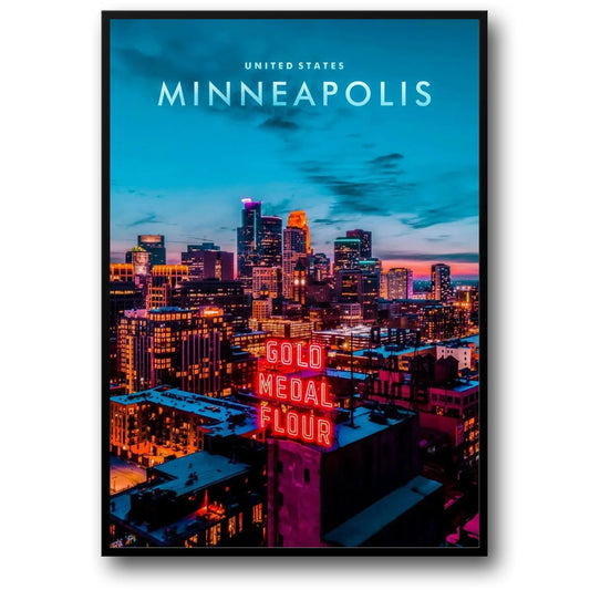 Minneapolis Skyline | Vibrant Urban Landscape