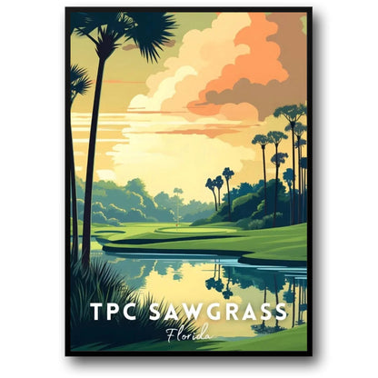 A Tribute To The World's Greatest Golf Courses | Golf Poster | Florida | TPC Sawgrass