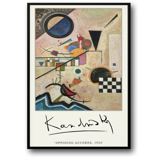 Opposing Accords | Wassily Kandinsky | 1924 | Classic Art Exhibition Poster