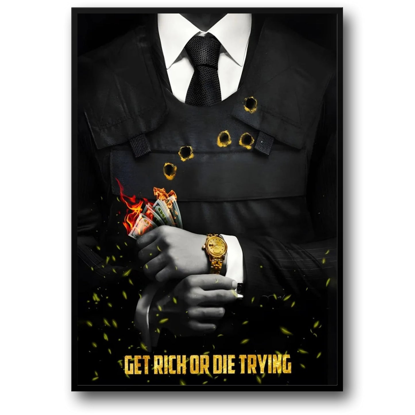 Get Rich or Die Trying | Motivational Artwork