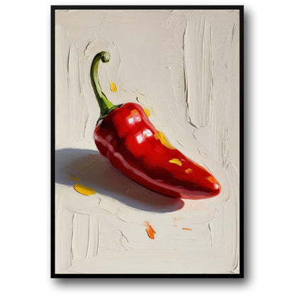 Colorful Pepper Illustration | Modern Kitchen Decor