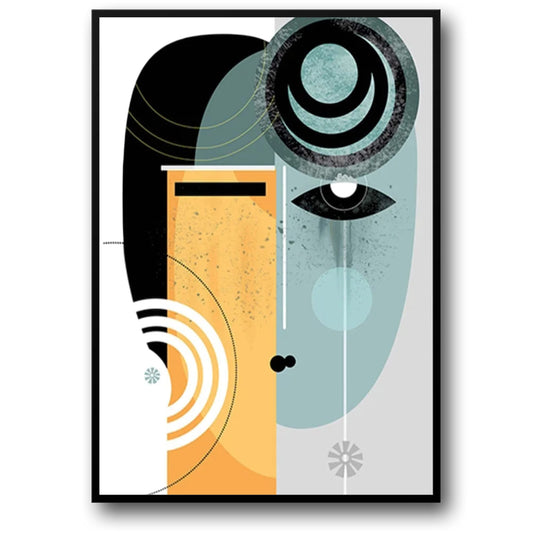 Dual Perspectives | Abstract Art | Home Decor Poster | Vibrant Colors | Wall Art | Modern Design | Visual Artwork