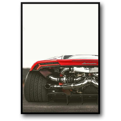 Lamborghini Supercar | Rear View & Chrome Details