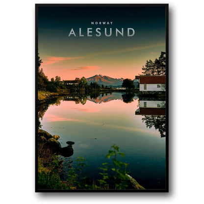 Sunset Reflections | Ålesund Norway | Serene Scandinavian Landscape
