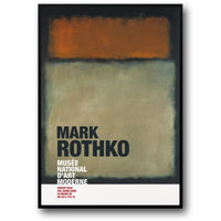 Mark Rothko Abstract | Creme & Red on Black | Modern Art