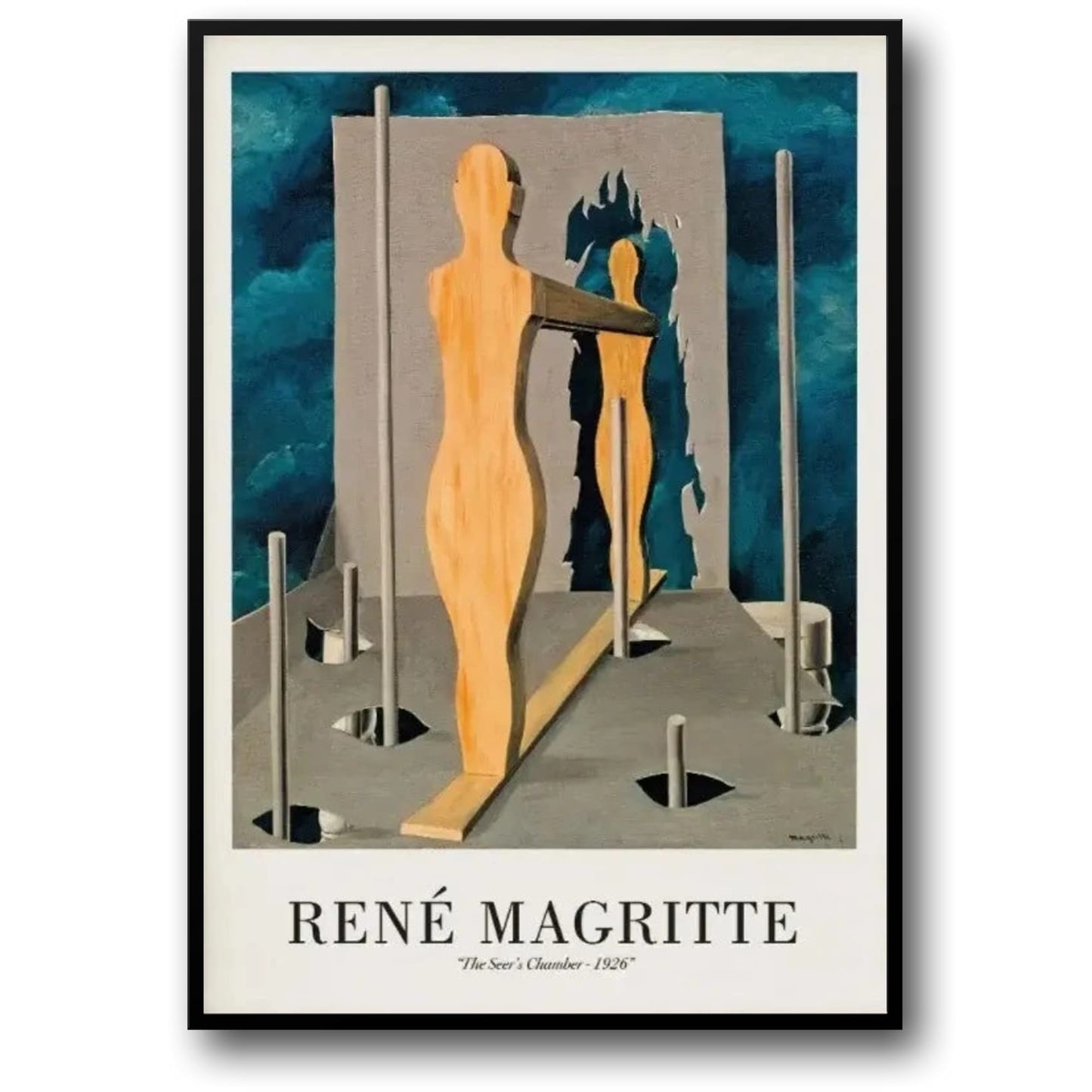Rene Magritte | The Seer's Chamber 1926 | Surreal Vintage Style