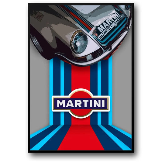 Porsche 911 Martini | Vintage Racing | Overhead View