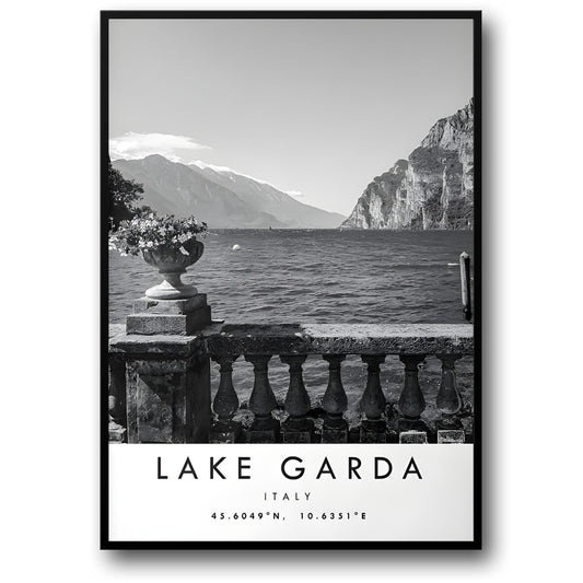 Lake Garda Poster | Scenic Italy Art | Discover Italy's Largest Lake | Wall Decor | Travel Destination Art | Home & Garden Decor