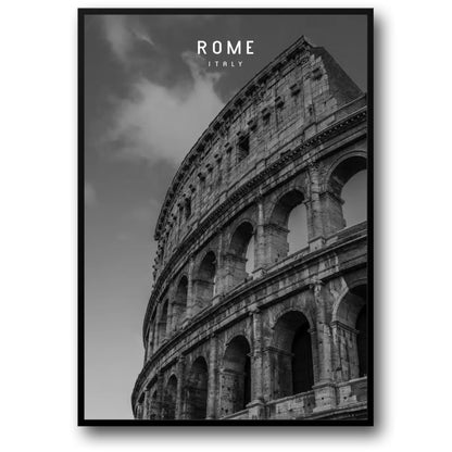 Colosseum | Rome | Italy | Gaze Upon the Enduring Icon | Monochrome Majesty | Timeless Rome Posters