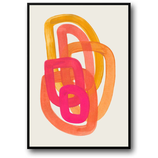 Unspoken Shapes | Abstract Visual Artwork Poster | Modern Home Decor | Wall Art Print | Geometric Design Decor