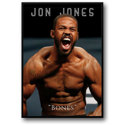 Jon Jones UFC Poster  'Bones' MMA Champion Wall Art