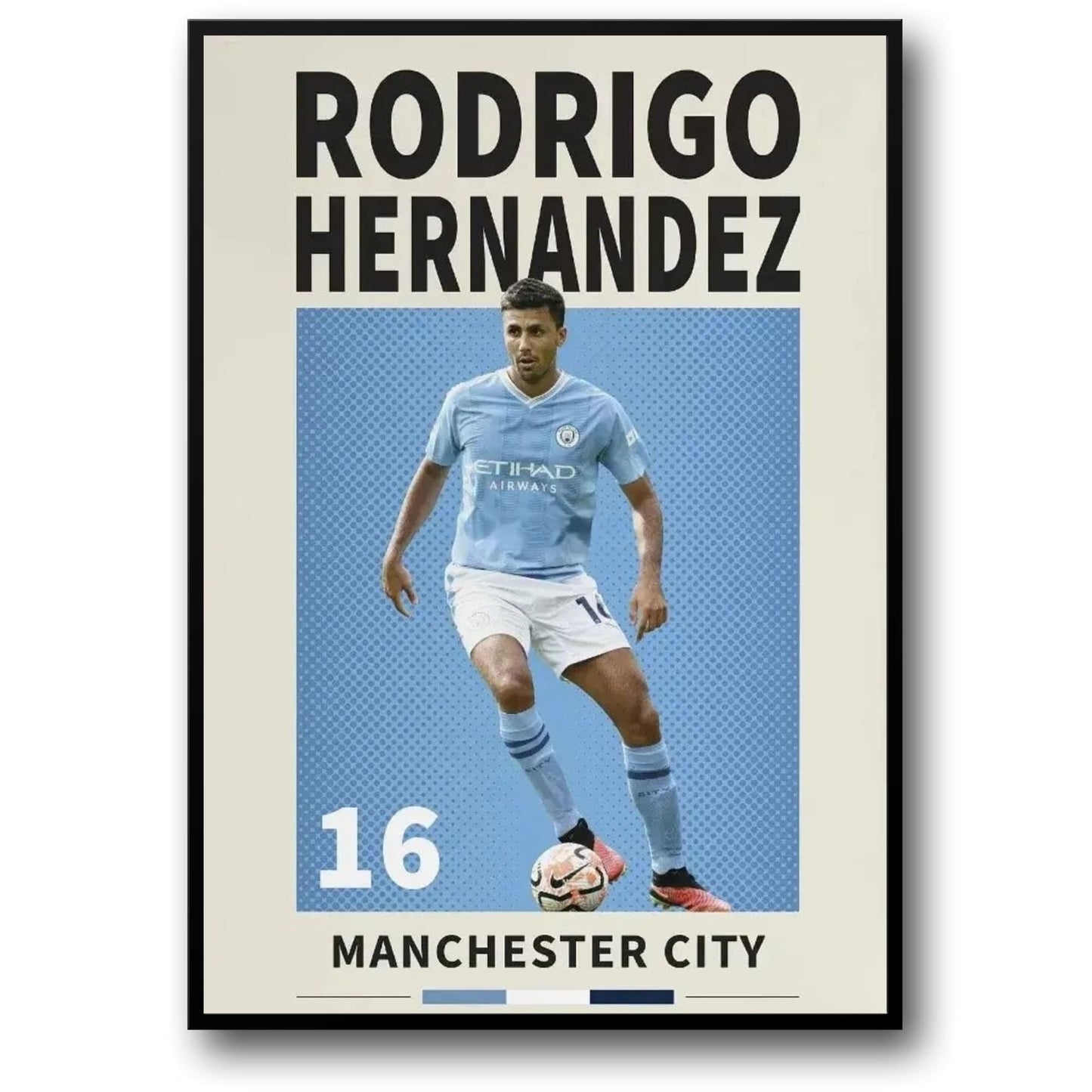 Rodrigo Hernandez Soccer Star | Football Athlete Poster | Home Decor Artwork | Famous Player Print