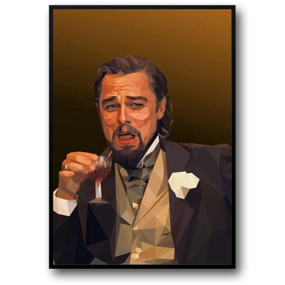 The Wolf of Wall Street Poster | Leonardo DiCaprio Canvas Print | Home Decor | Classic Movie Wall Art | Living Room Decor