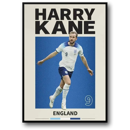 Harry Kane | Famous Football Players Poster | England Soccer Star | Sports Wall Art Decor