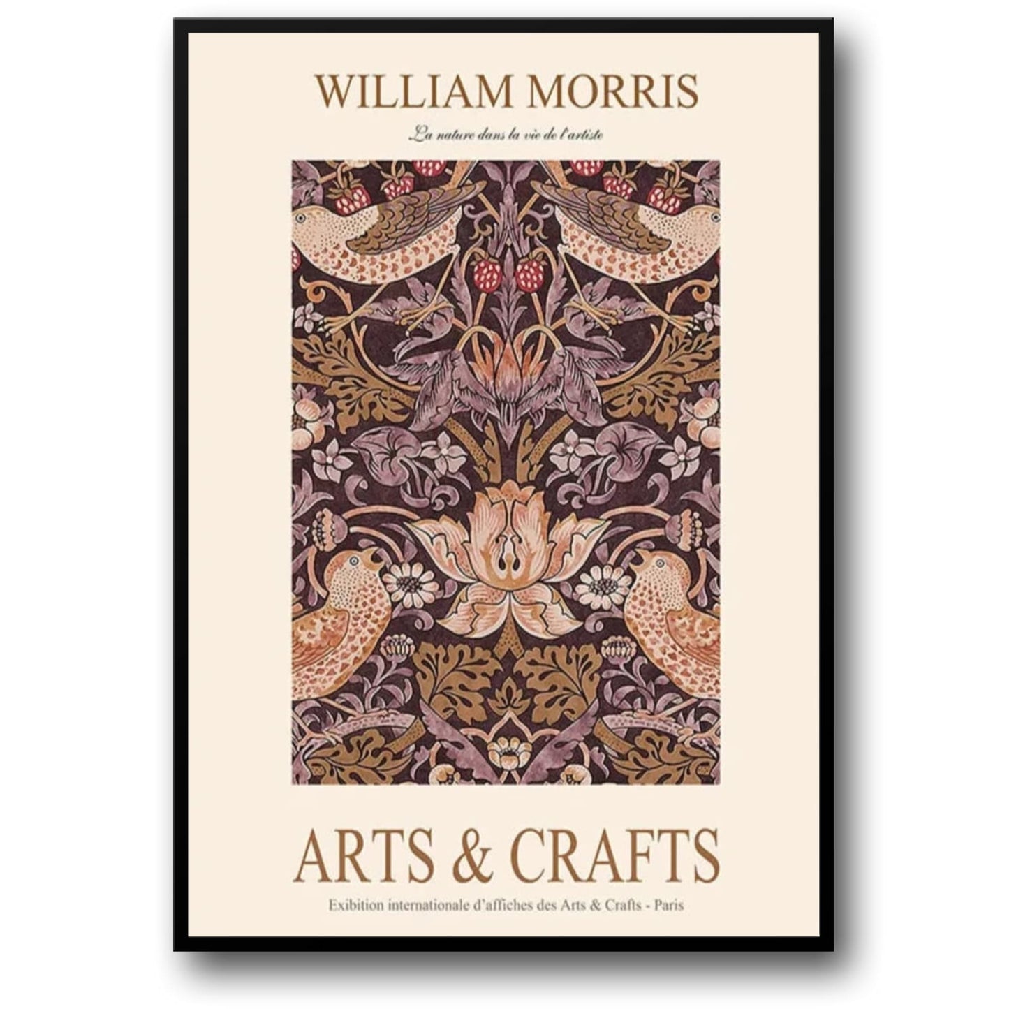 William Morris Strawberry Thief | Vintage Botanical Pattern